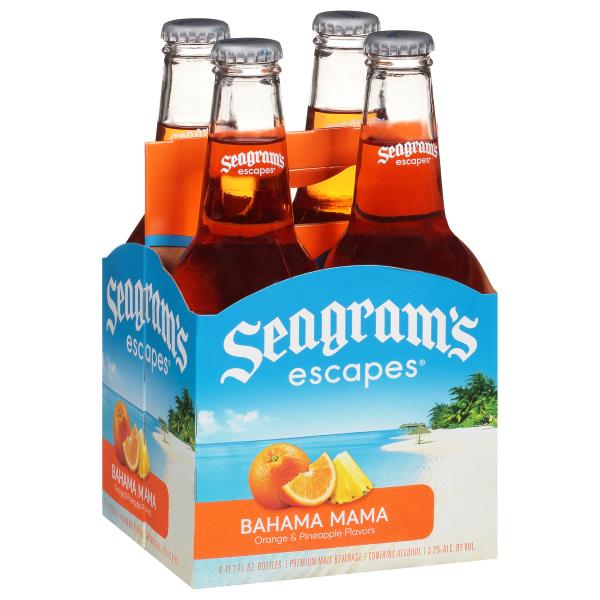 SEAGRAMS ESCAPES BAHAMA MAMA WINE COOLER liquormn