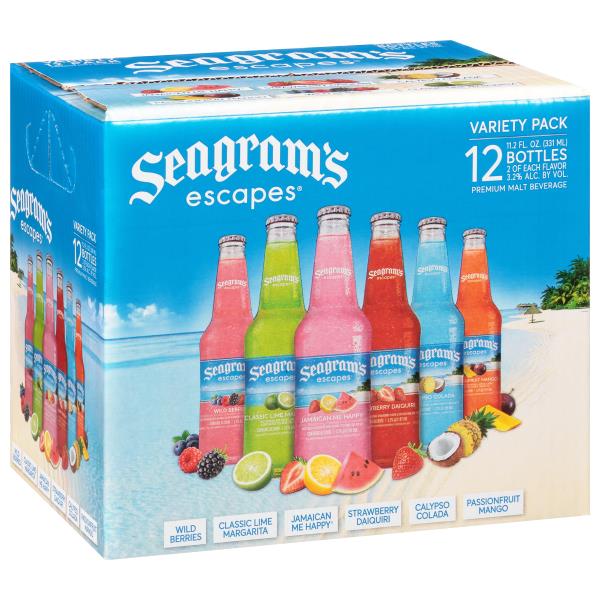 SEAGRAMS ESCAPES WINE COOLER VARIETY PACK